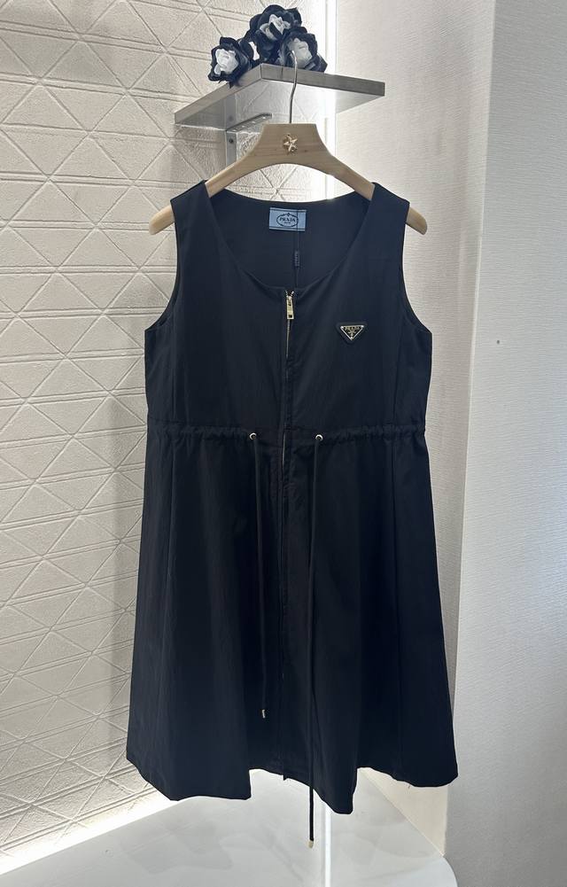 prad*2025 New Arrival Drawstring Work Vest Skirt Customized Yb Imported Cotto