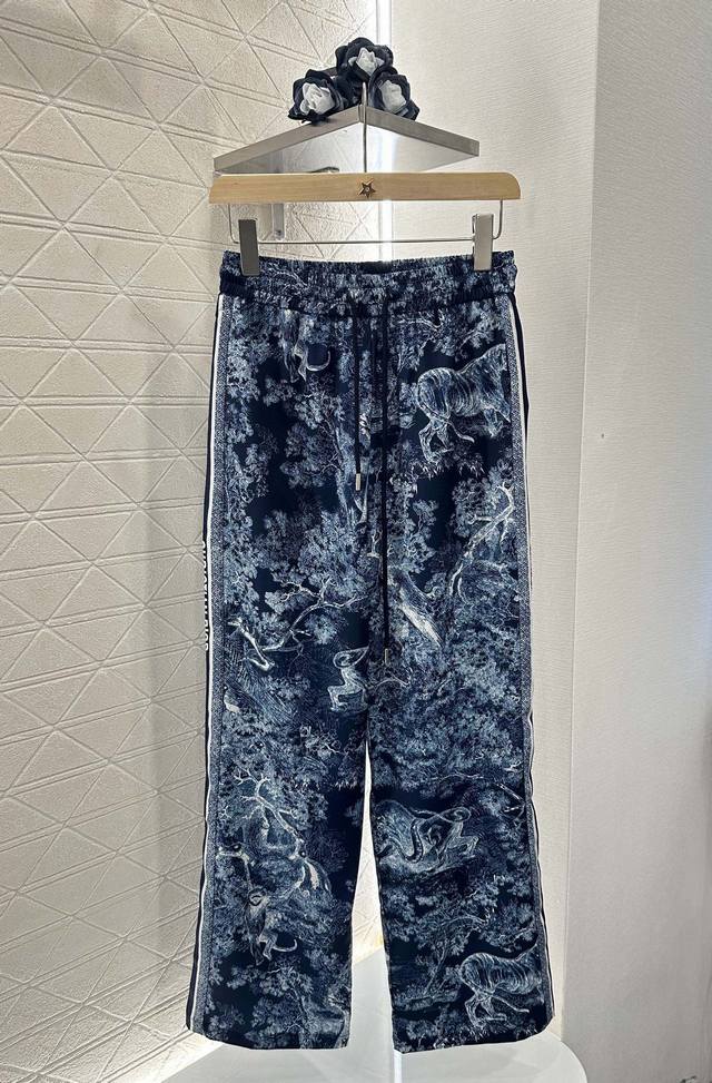 dio*2025 New Arrivals Printed See-Through Short-Sleeved Trousers Suit Customi