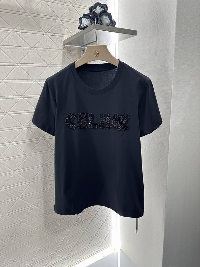 celin*2025 New Arrivals Beaded Embroidered Letters Customized Yb Mercerized C