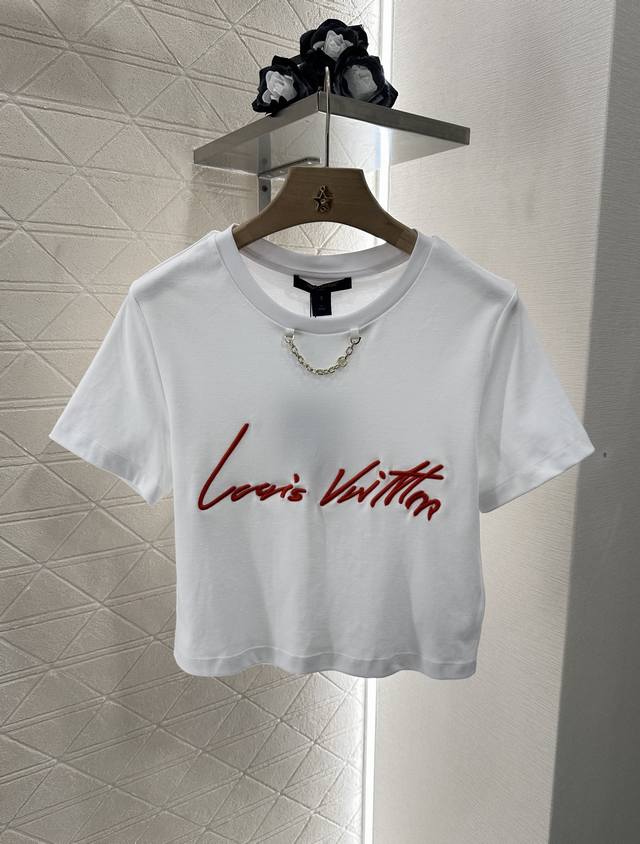 louis Vuitto*2025 New Arrivals Short Embroidery Customized Yb Mercerized Cott