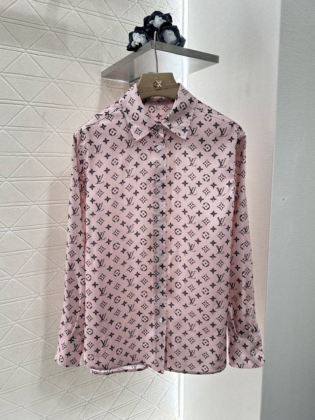louis Vuitto*2025 New Arrivals Printed Silhouette Shirt Custom Yb Imported Tw