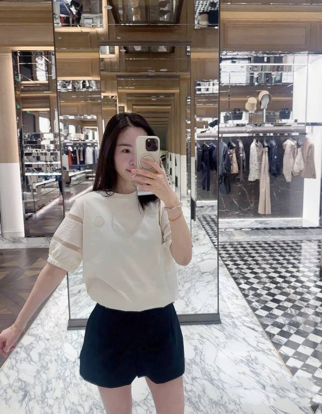 Moncler Counter Model Is So Beautiful Customized Mercerized Cotton Fabric Logo B