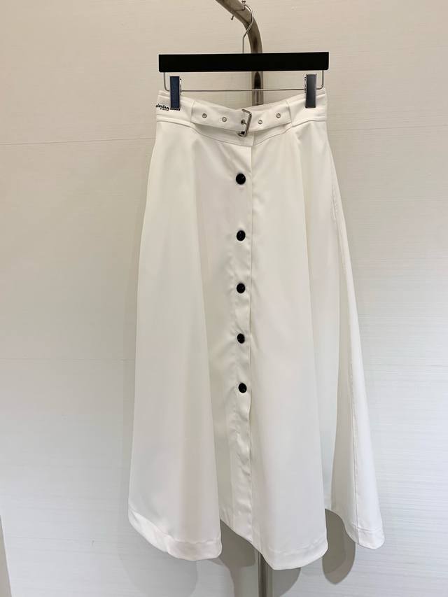 Summer New Belt Skirt Is Made Of % Cotton Fabric With Full Texture. The Oversize