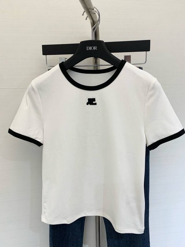 Classic Round Neck Shirt Fashionable And Versatile Timeless Classic Faucet Patch