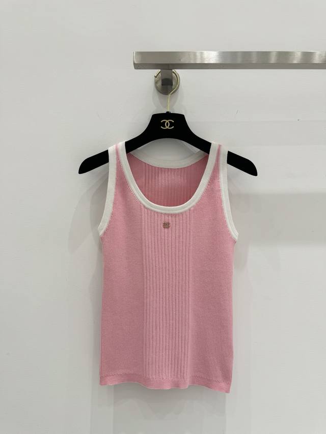 chanel 2025 Beach Spring And Summer New Products Contrast Color Slim Fit Knit