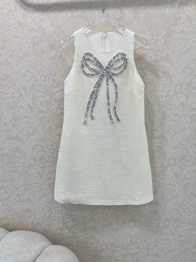 jory*25 New Vest Dress For Rich Girls With Bowknot On The Chest And Rhineston