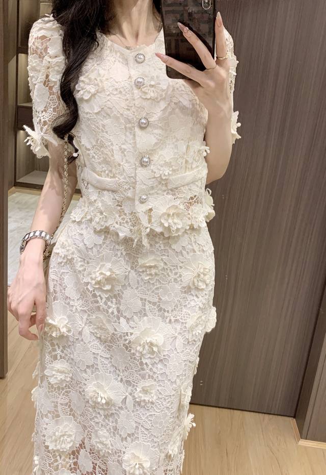Suit New Style Small Fragrance Lace Hook Flower Light Luxury Foreign Style Fashi