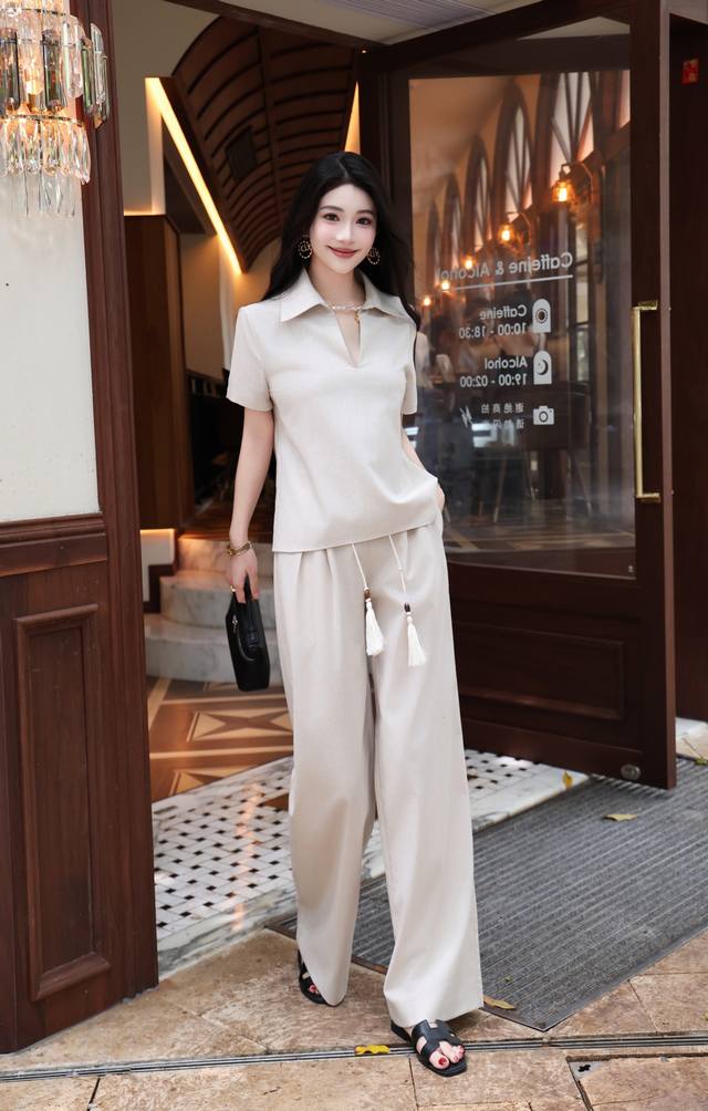 Suit New Style Fashionable And Stylish Age-Reducing Leisure Sports Linen Suit Sm