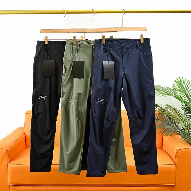 Arc'teryx 25Ss summer new embroidered men's sports quick-drying pants casual tro
