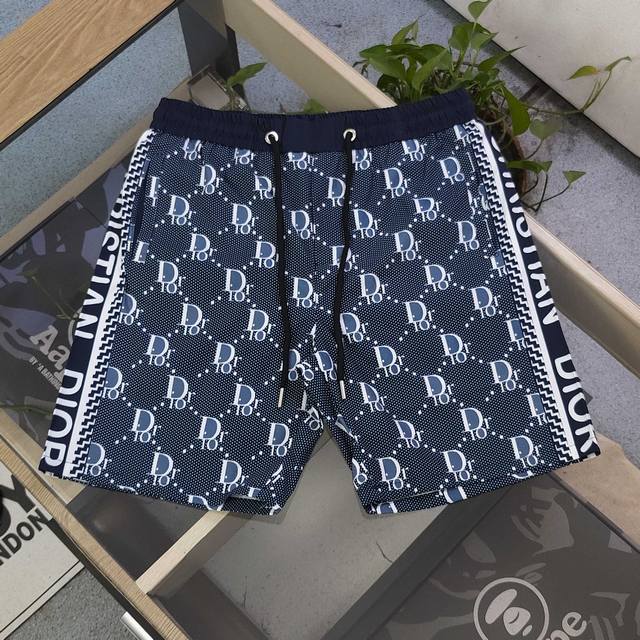 2025 new Dior classic full-print logo pattern print casual couple quick-drying s