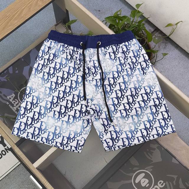 2025 new Dior classic full-print large logo pattern print casual couple quick-dr