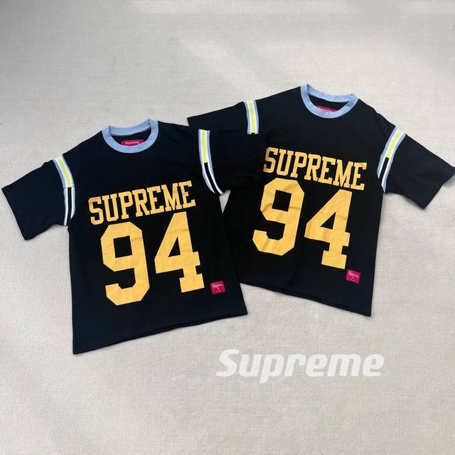 Top version Pure original Supreme Ss25 Week8 Split SS Football To jersey patchwo