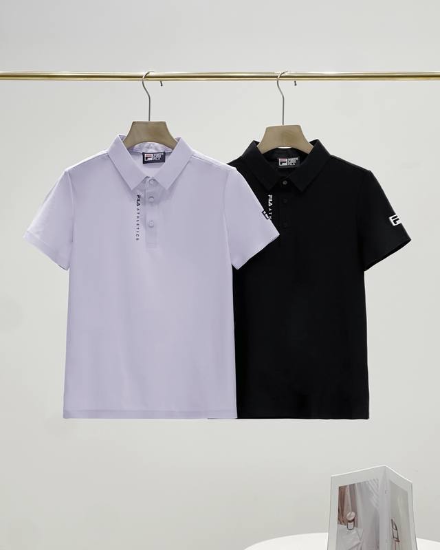 Fila Fila Women's Cool Ice Silk Quick-Drying Polo Shirt Lapel Short Sleeve 2025