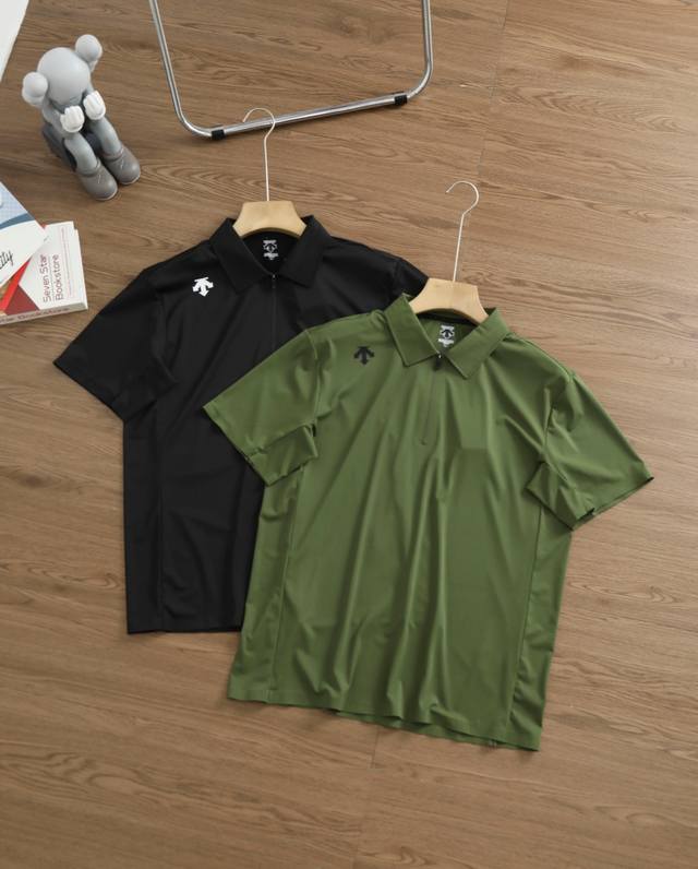 New arrival half-zipper ice silk seamless Polo Brand: Descente Size: L-Xl-Xxl-Xx