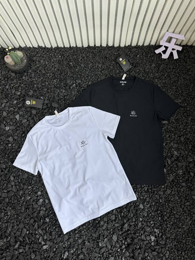 Cabinet quality Kailas summer men's and women's outdoor sports round neck embroi