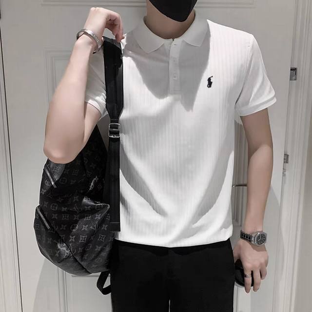 Ralph Lauren Polo summer new Z Australian imported convex and concave fabric: se
