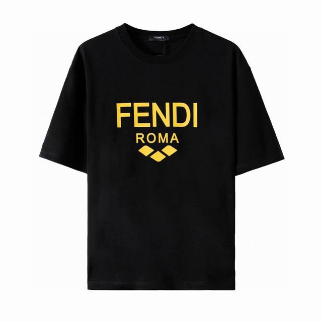 Fendi short-sleeved T-shirts for men and women! Highly recommended! Simple and f