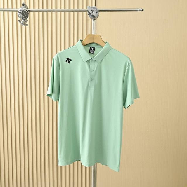 New arrival Descente summer new Polo shirt short sleeves! High version for both