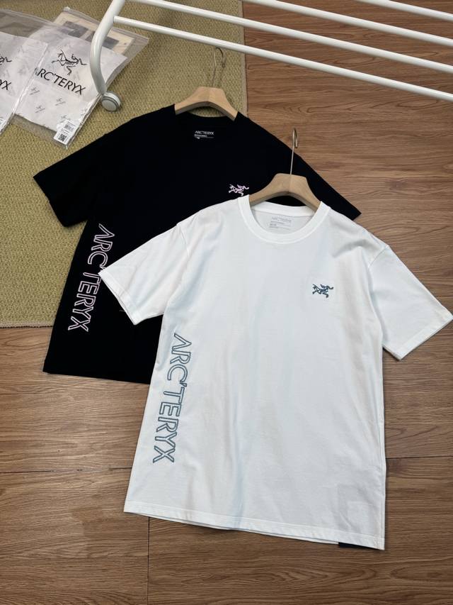 Heavy embroidery Arcteryx Arc'teryx heavy embroidery Logo round neck short-sleev