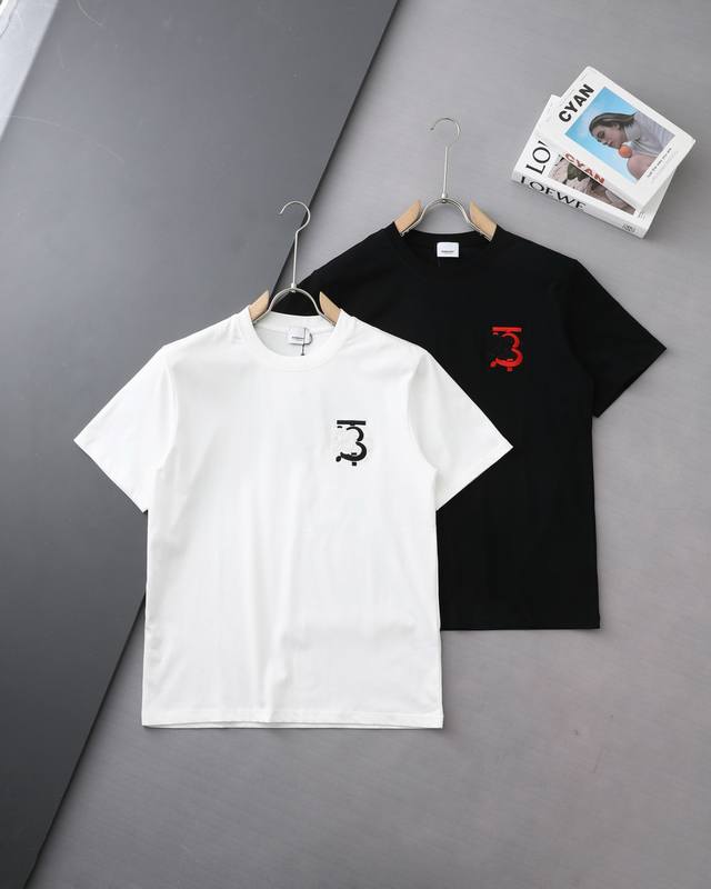 High quality Burberry Burberry Warhorse Tb embroidered new T-shirt! 25Ss spring