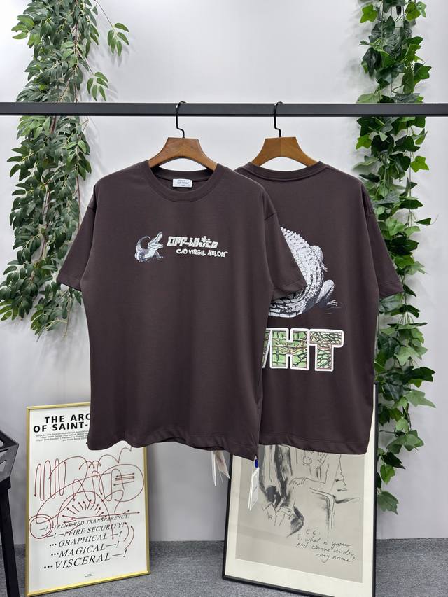 In stock: #25Ss new spring and summer products Brand: Off-White crocodile letter
