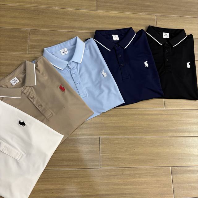 Ralph Lauren classic basic lapel embroidered small logo short-sleeved T-shirt, s
