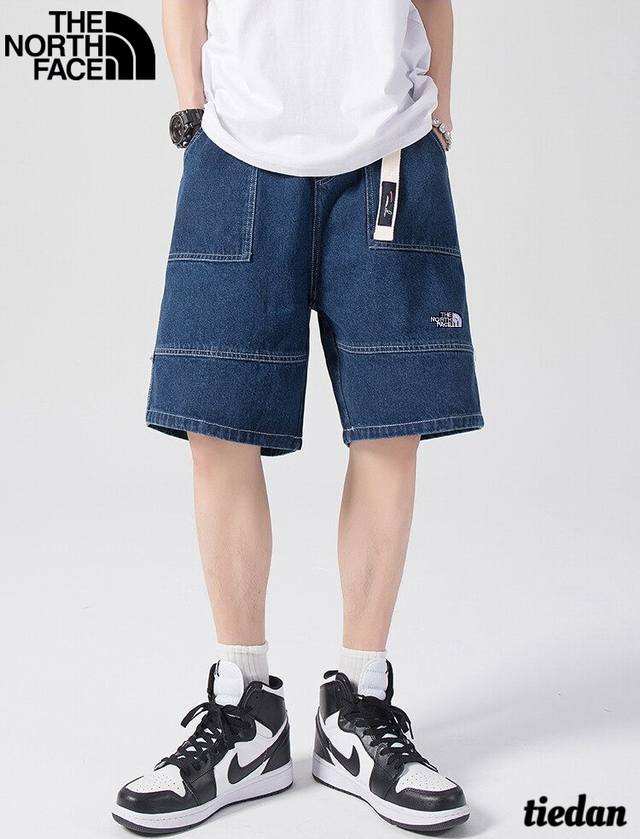 The North Face summer new style, men's elastic waist fashion belt washed retro d