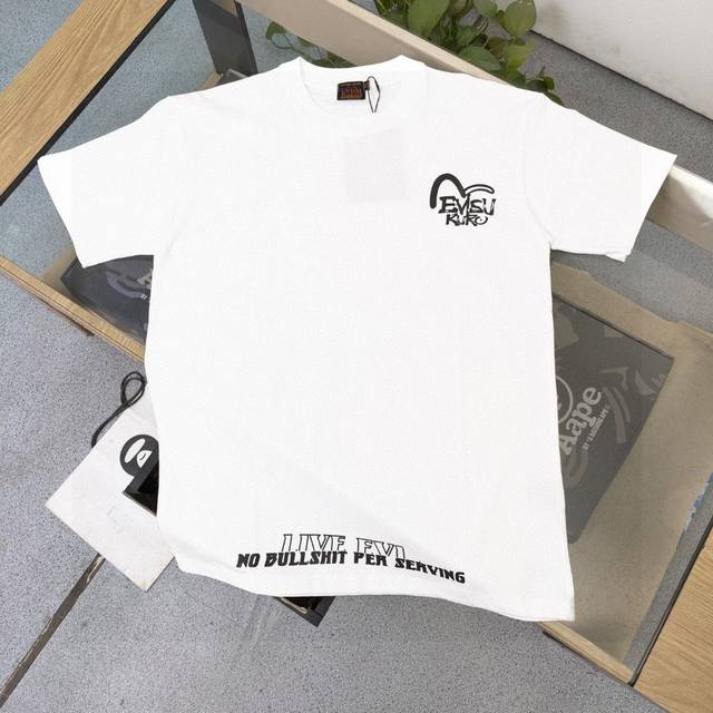 New Model number: F210 2025 new Evisu Fushen hand-brushed graffiti seagull lette