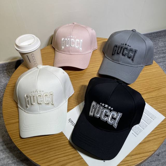 Gucci hard top embroidered baseball cap