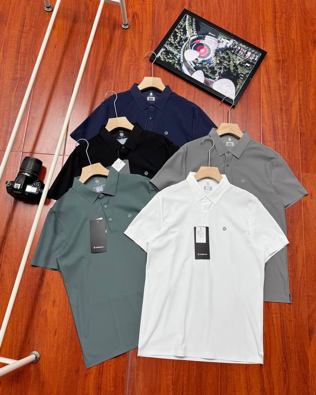 Original quality Lululemon Lulu Summer Men's Casual Short-sleeved Polo Men's dai