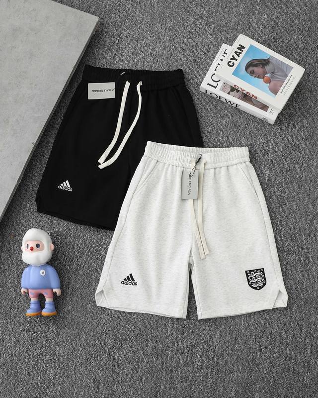 for Balenciaga Paris Balenciaga co-branded Adidas small logo embroidered shorts