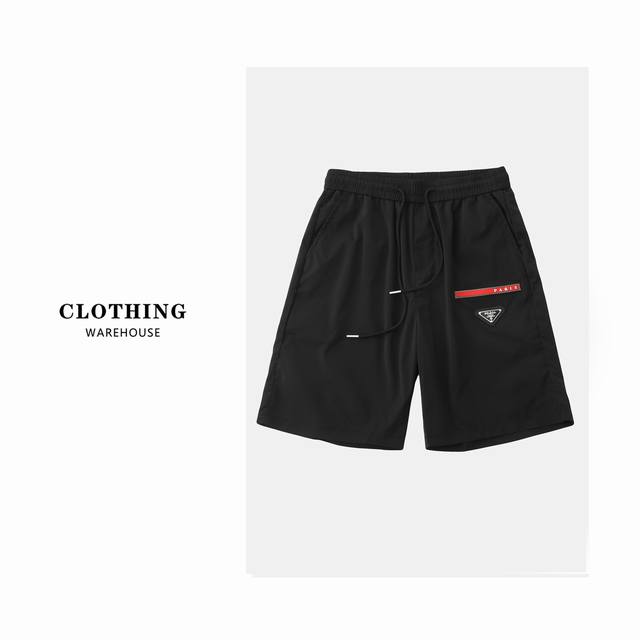 for Prada classic triangle label silicone red label functional style pocket shor