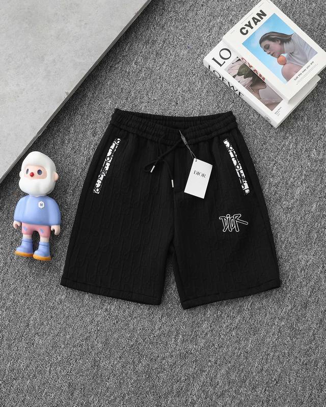 for Dior 23Ss embroidered full-print dark jacquard shorts old flower shorts -Pat