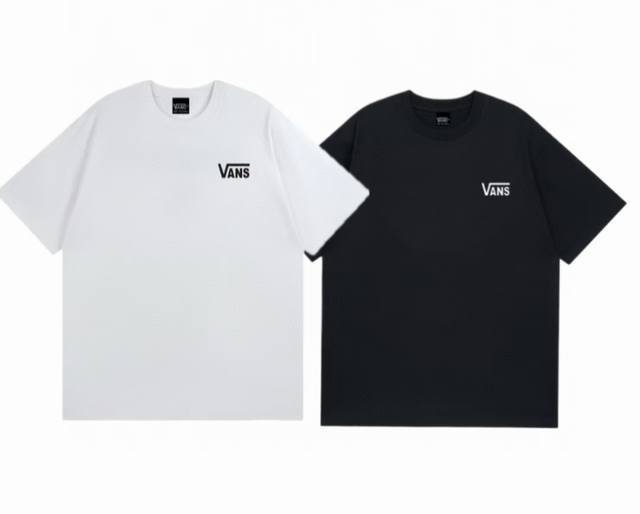 Vans Vans printed basic short-sleeved T-shirt. 260g double yarn pure cotton fabr