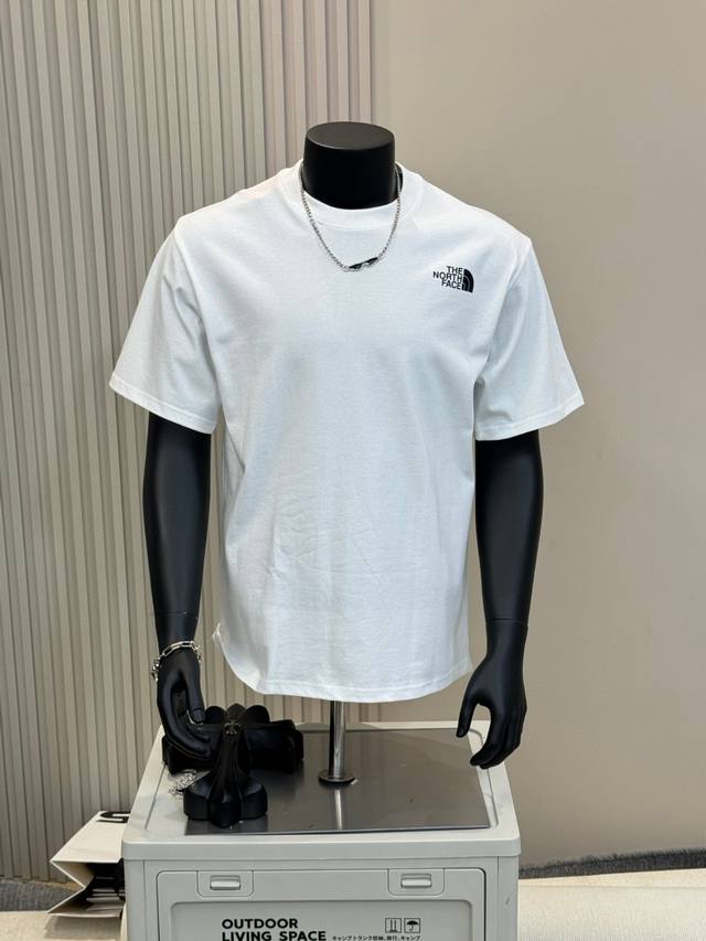The North Face 25Ss Tnf back mountain print men and women couple round neck shor