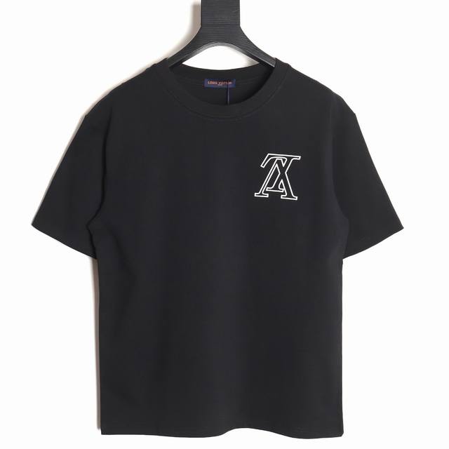 Louis Vuitton Lv Louis Vuitton inverted letter print couple round neck short-sle