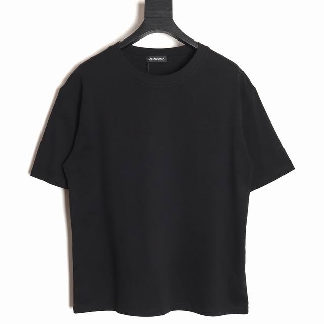Balenciaga couple round neck short-sleeved T-shirt with hot diamond on the back