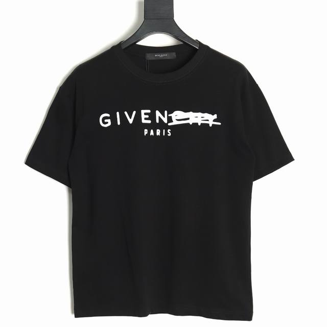 Givenchy Givenchy altered letter print couple round neck short-sleeved T-shirt -