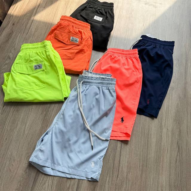Polo Ralph Lauren Ss23 solid color drawstring beach casual shorts Size SML Xl Wa