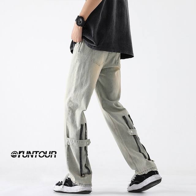 Stone Island new washed jeans! Gradient retro style This denim combines classic