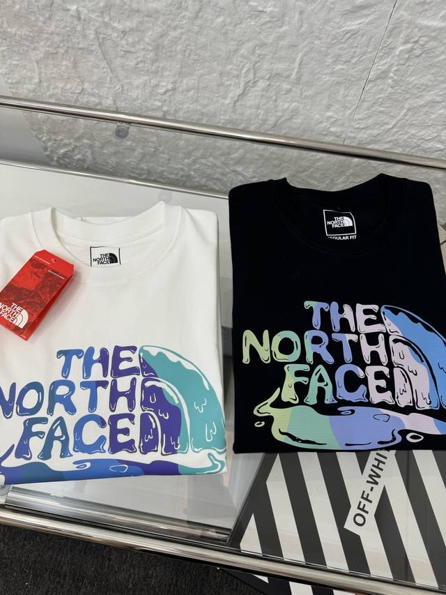 The North Face 25Ss Tnf chest water-soluble graffiti print men and women couple