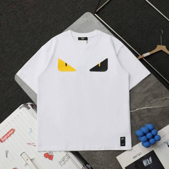 Top replica high-end customization Fendi Fendi new silicone demon eye round neck