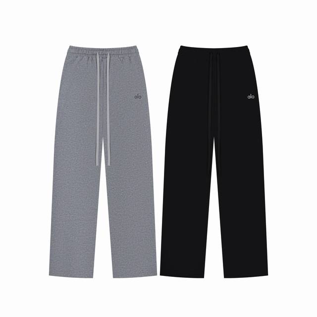 Alo Yoga solid color summer loose straight sports trousers casual pants - export