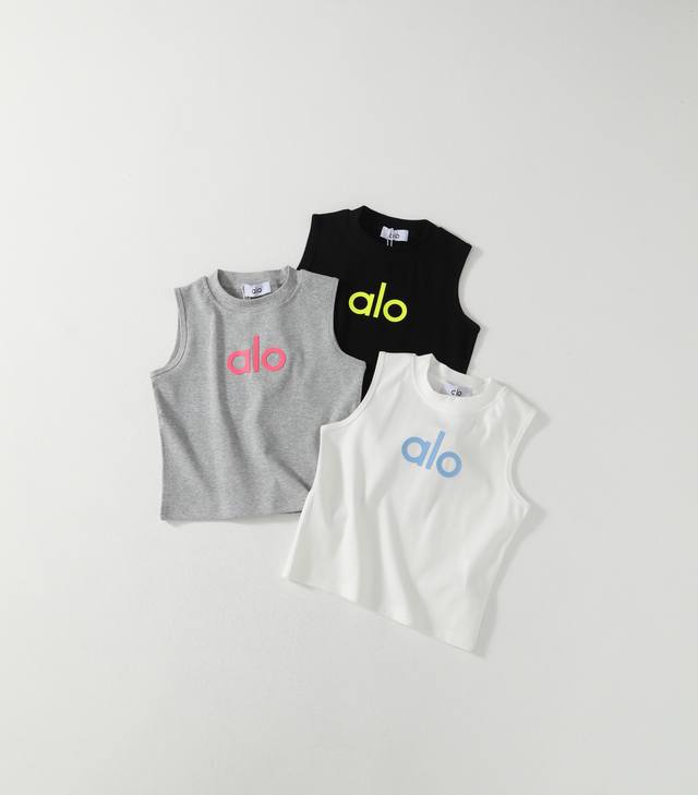 Top-grade Alo silicone inner wear sports fitness vest short T-shirt is a hot ite