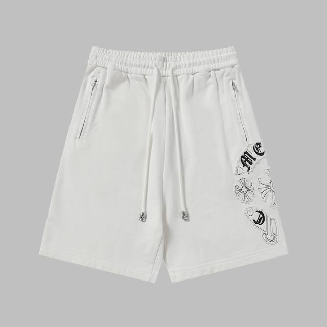 Chrome Hearts Embroidered Shorts Made of high-density cowhide fabric, 380g pure