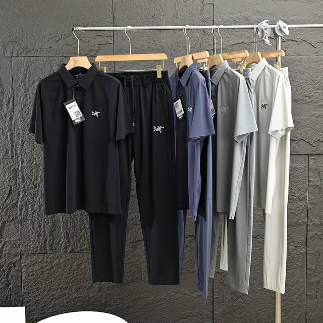 Arc'teryx ice silk quick-drying short-sleeved trousers suit is full of elasticit