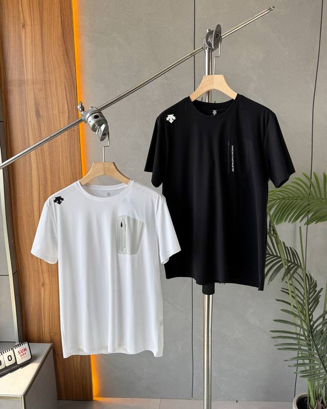 Descente25Ss men's new round neck quick-drying outdoor casual short-sleeved T-sh