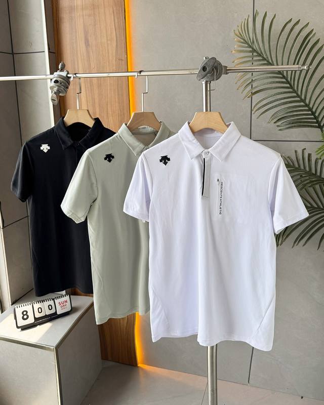 Descente Training series comprehensive training Tough men's polo shirt new summe