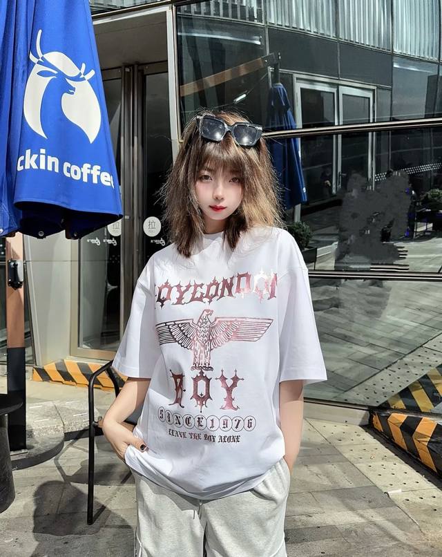 Boy London high version summer new men's and women's round neck pullover short-s