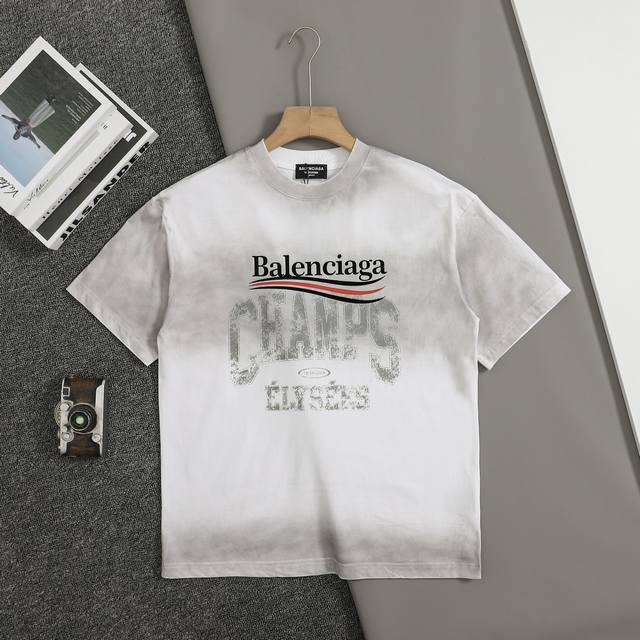 Top replica version Balele 25Ss early spring new graffiti letter short sleeve Li